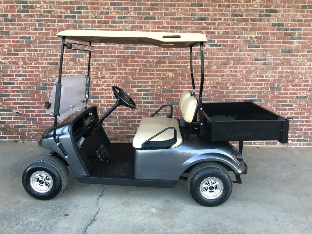 #045 - CHARCOAL GREY E-Z-GO 48 VOLT TXT/PDS - Go With Garrett's Golf Cars